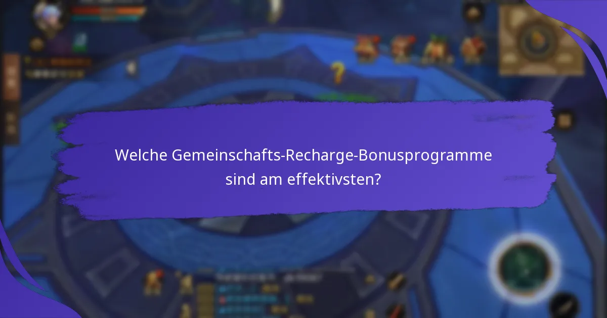 Was sind die potenziellen Nachteile von Gemeinschafts-Recharge-Boni?