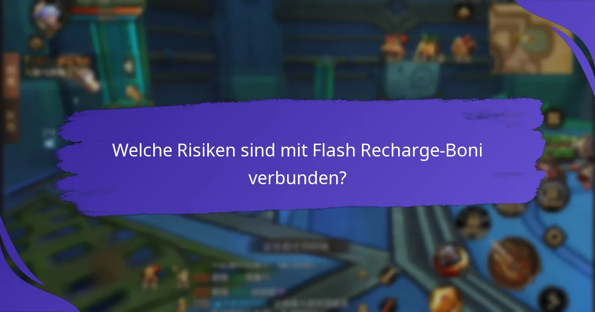 Wie vergleichen sich die Flash Recharge-Boni verschiedener Anbieter?