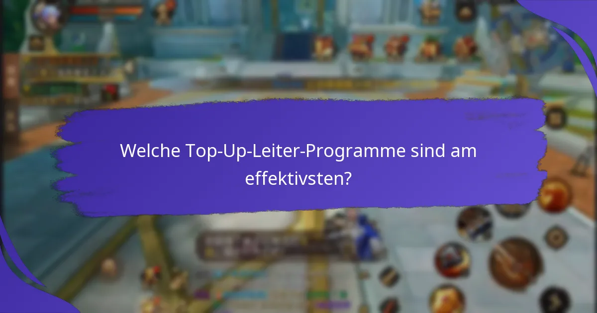 Wie können Nutzer durch die Stufen der Top-Up-Leiter fortschreiten?